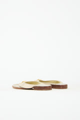Chanel Leather CC Sandal