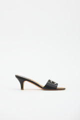Chanel Leather CC Sandal