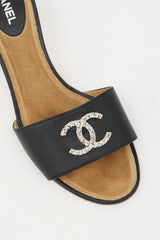Chanel Leather CC Sandal