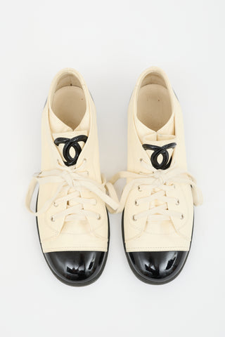 Chanel Leather CC Sneaker