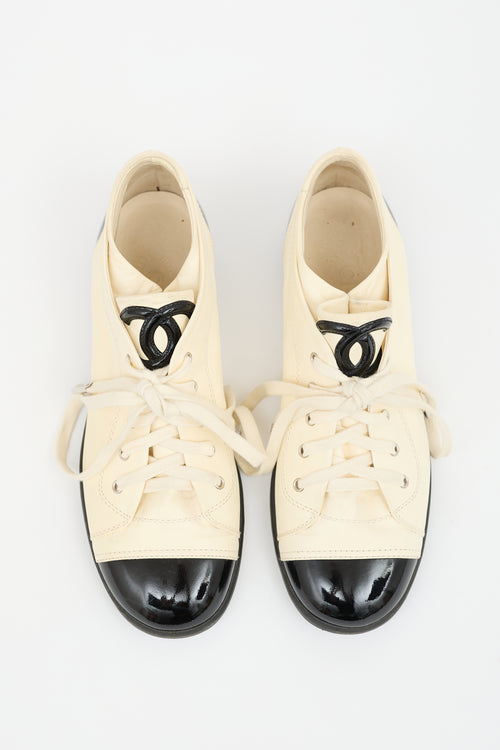 Chanel Leather CC Sneaker