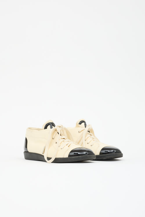 Chanel Leather CC Sneaker