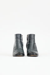 Chanel Leather CC Ankle Boot