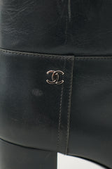 Chanel Leather CC Ankle Boot