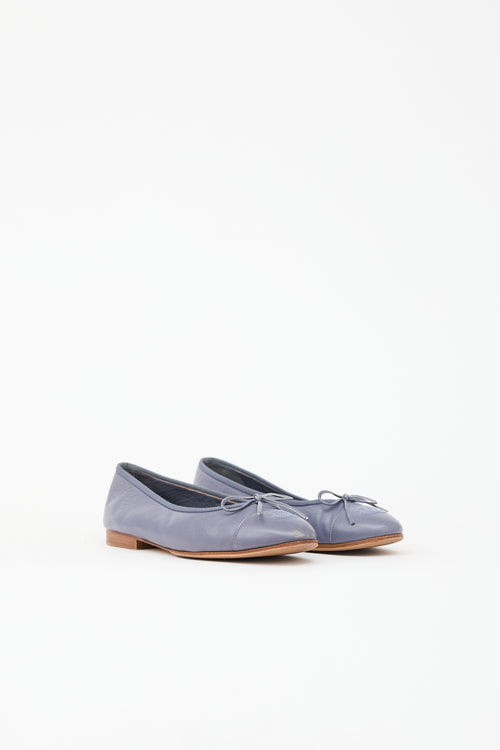 Chanel Leather CC Ballet Flat
