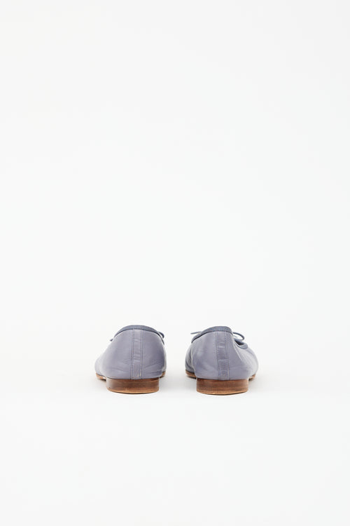 Chanel Leather CC Ballet Flat