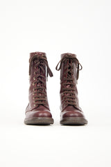 Chanel Leather CC Combat Boot