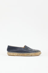 Chanel Leather CC Espadrille Flat
