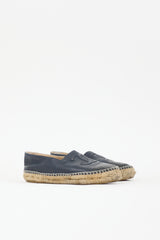 Chanel Leather CC Espadrille Flat