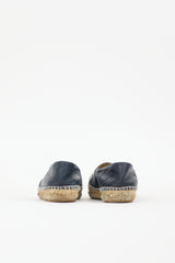 Chanel Leather CC Espadrille Flat