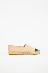 Chanel Leather CC Espadrille Flat