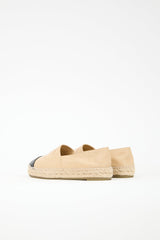 Chanel Leather CC Espadrille Flat