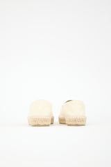 Chanel Leather CC Espadrille Flat