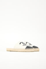 Chanel Leather CC Espadrille Mule