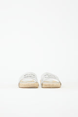 Chanel Leather CC Espadrille Slide