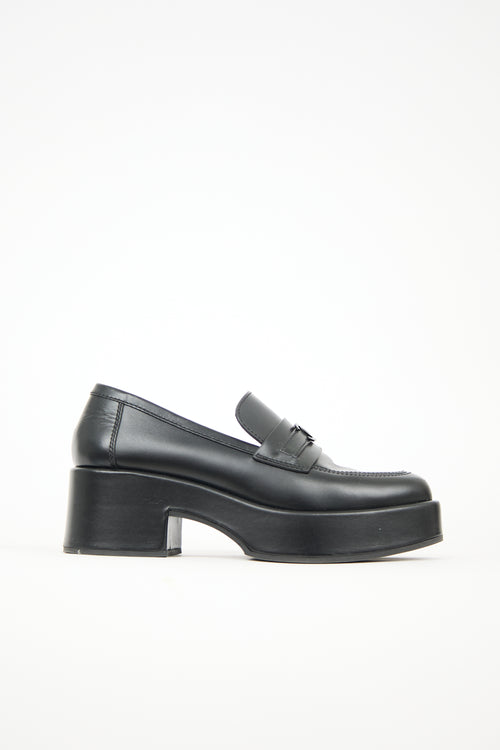 Chanel Leather CC Platform Loafer