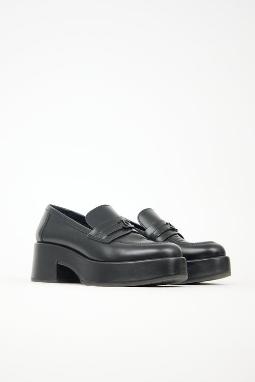 Chanel Leather CC Platform Loafer