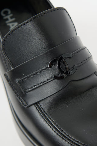 Chanel Leather CC Platform Loafer