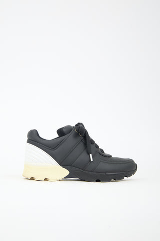 Chanel Leather CC Quilted Sneaker