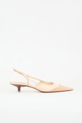 Chanel Leather CC Slingback Heel