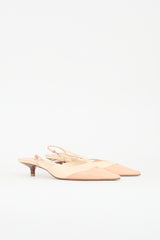 Chanel Leather CC Slingback Heel
