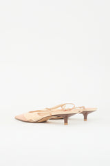 Chanel Leather CC Slingback Heel