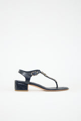 Chanel Leather Chain CC Sandal