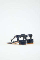 Chanel Leather Chain CC Sandal