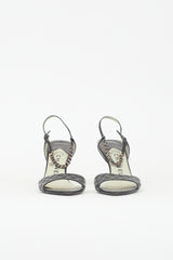 Chanel Leather Chain Slingback Heel