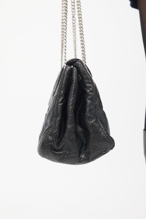 Chanel Leather Drill Accordion Flap Bag