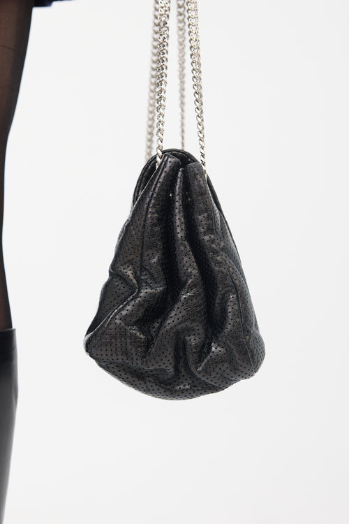 Chanel Leather Drill Accordion Flap Bag
