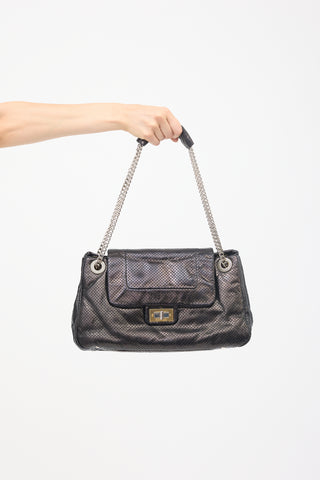 Chanel Leather Drill Accordion Flap Bag