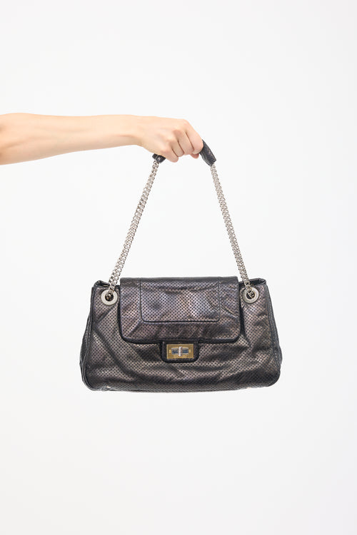 Chanel Leather Drill Accordion Flap Bag