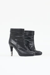 Chanel Leather Folded Collar Boot