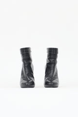 Chanel Leather Folded Collar Boot