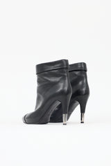 Chanel Leather Folded Collar Boot