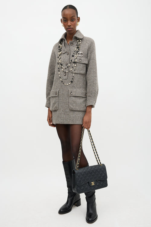 Chanel Leather Jumbo Double Flap Bag