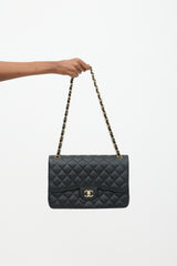 Chanel Leather Jumbo Double Flap Bag