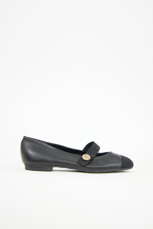 Chanel Leather Mary Jane Flat