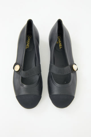 Chanel Leather Mary Jane Flat