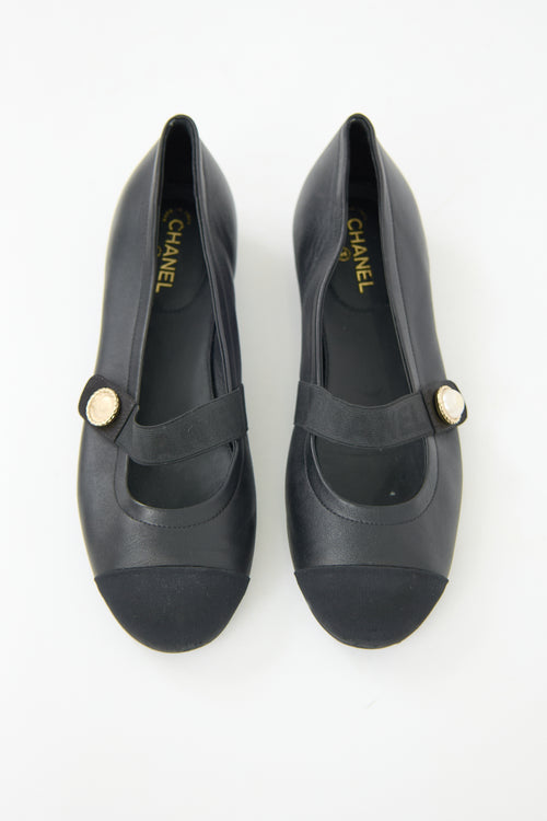 Chanel Leather Mary Jane Flat