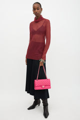 Chanel Leather Medium Double Flap Bag