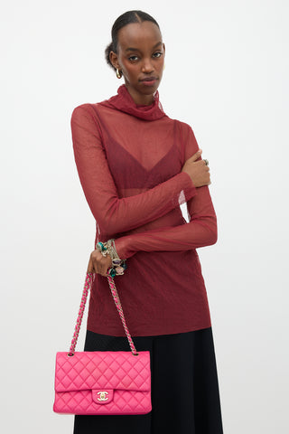 Chanel Leather Medium Double Flap Bag