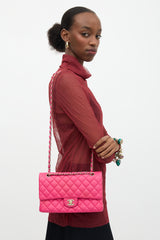 Chanel Leather Medium Double Flap Bag