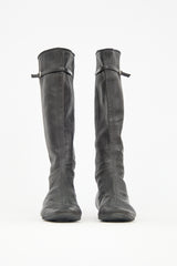 Chanel Leather Perforated CC Boot