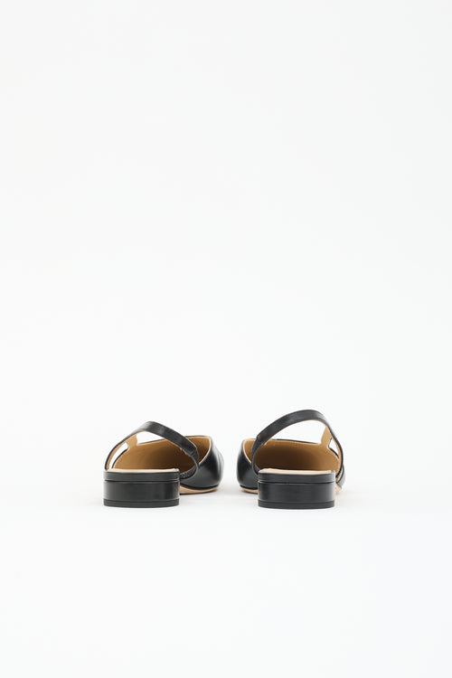 Chanel Leather Slingback Flat