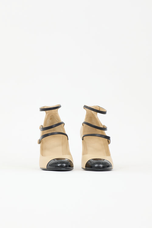 Chanel Leather Strappy Pump