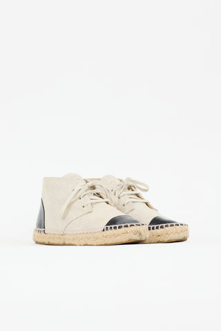 Chanel Leather Espadrille Sneaker