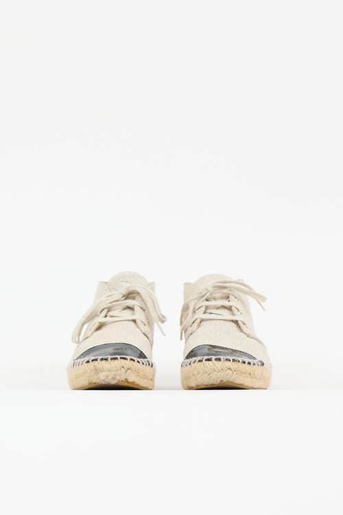 Chanel Leather Espadrille Sneaker