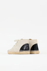 Chanel Leather Espadrille Sneaker